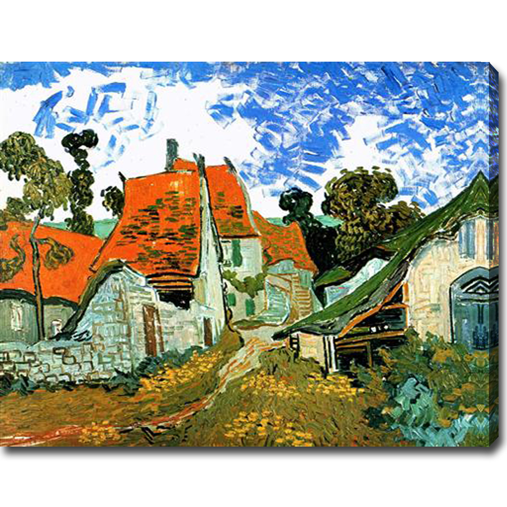 Village Street in Auvers - Van Gogh Painting On Canvas